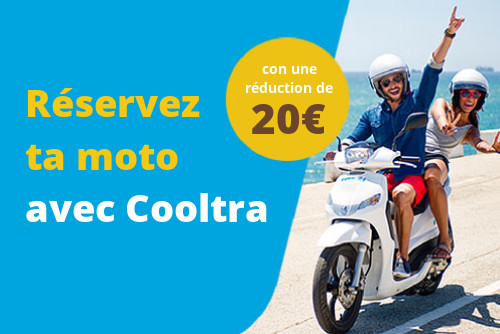 Imade du  Coupon de réduction Cooltra 20€. Réservez tu moto